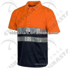 100% Polyester Reflective Contrast Color Polo T-shirt in Various Color Combination